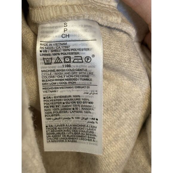 Old Navy Womens Oversized Size Small Cream Oatmeal Shacket With Pockets - Picture 11 of 11